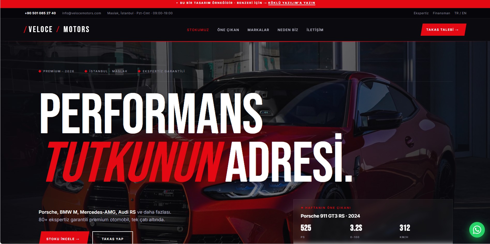 Oto Galeri Web Sitesi